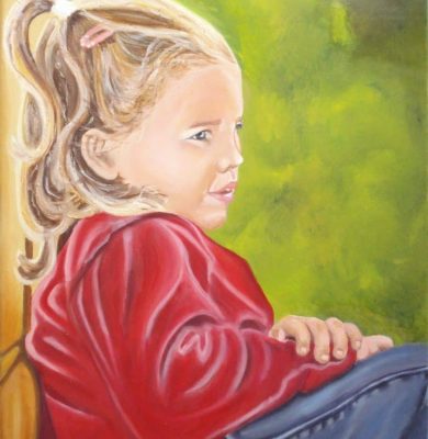 portret geschilderd door Hinke