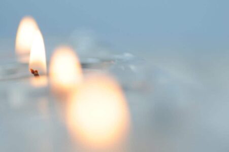 Memorial Candles - Stock Image