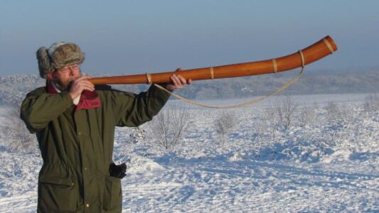 midwinterhoornblazen; Natuurmonumenten, Riette Koelewijn