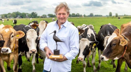 Uitreiking Goude Grutto aan Klaas de Lange foto Fred van Diem