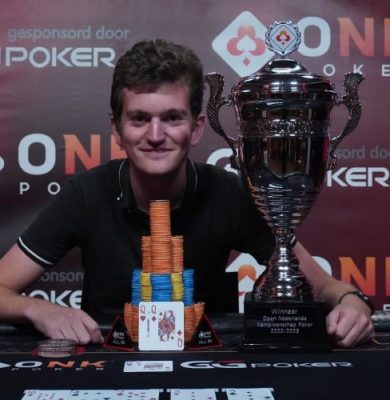 Germ de Haas is de Pokerkampioen van Nederland 2022/2023