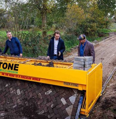 Foto emissievrije herbestratingsmachine