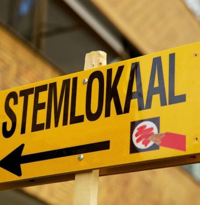 Foto verkiezingsbijeenkomst