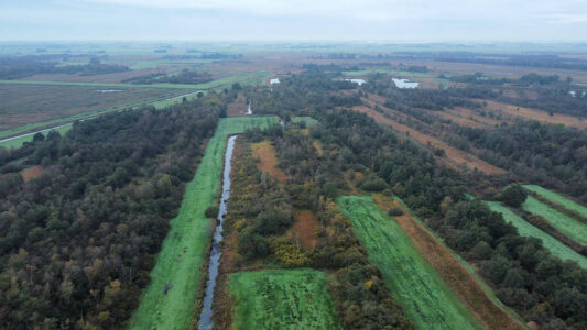 Dronefoto Wetering West Ant Water richting Blokzijl_20231025_Egbert Beens