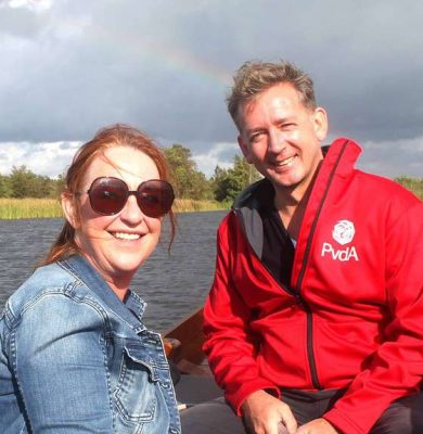 Fractievoorzitters Stephanie Geurtz (Groen Links) en Steven Bunt (PvdA)