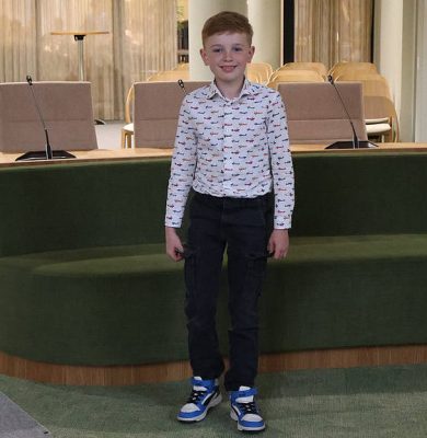 Nieuwe kinderburgemeester Tobias van der Velde