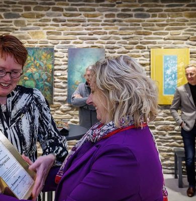 Gouden K voor Ingeborg Sturre. foto Wilbert Bijzitter