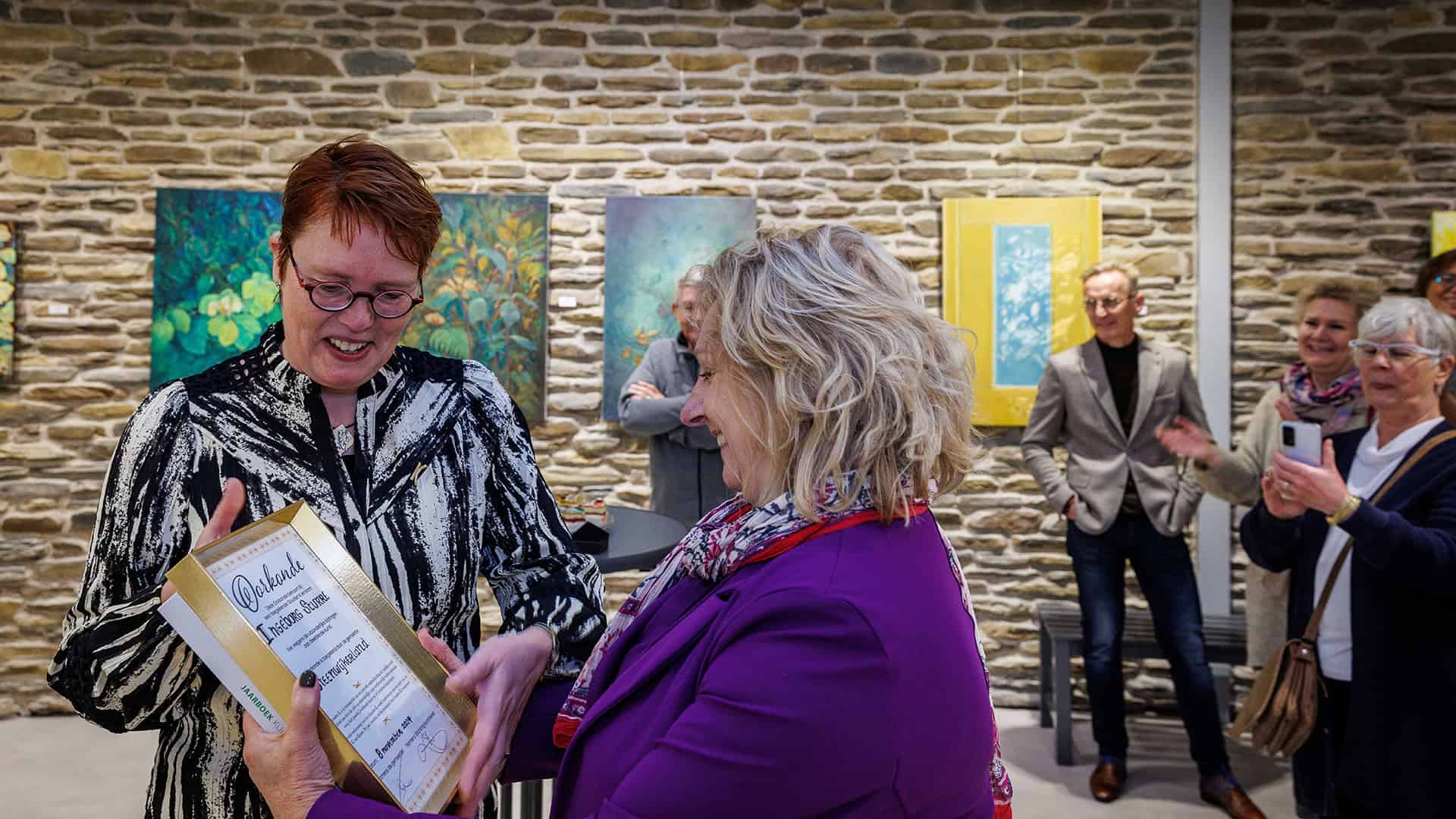 Gouden K voor Ingeborg Sturre. foto Wilbert Bijzitter