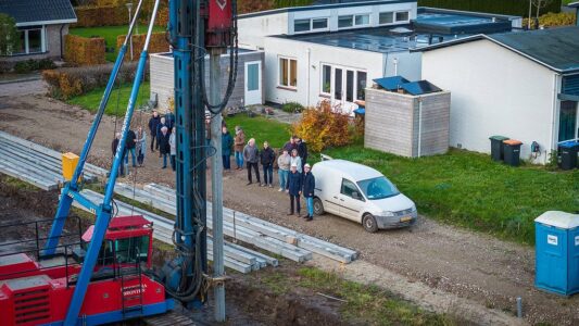 Start nieuwbouw Blankenham Start nieuwbouw Blankenham foto Wilbert Bijzitter