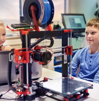 kinderen en 3d printer