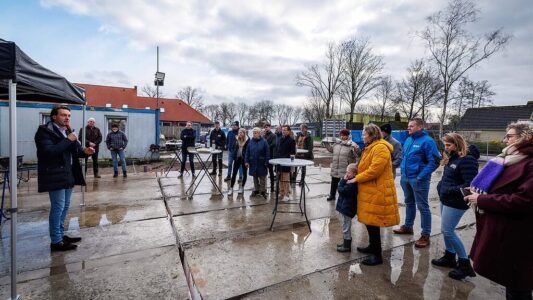 Start bouw Scheerwolde. foto Wilbert Bijzitter Start bouw Scheerwolde. foto Wilbert Bijzitter