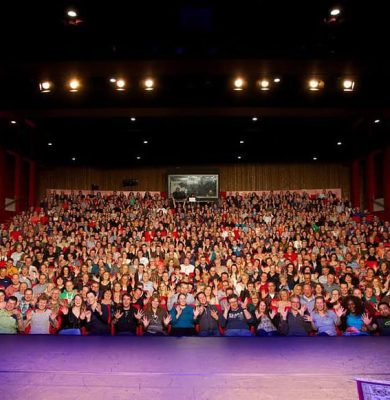 Theaterzaal vanaf het podium De Meenthe