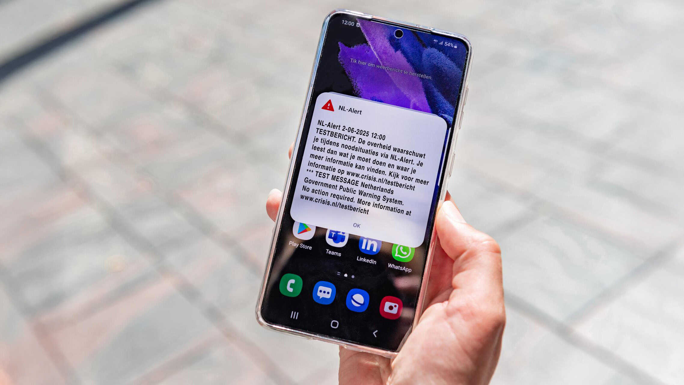 NL-Alert testbericht - mobiele telefoon juni25