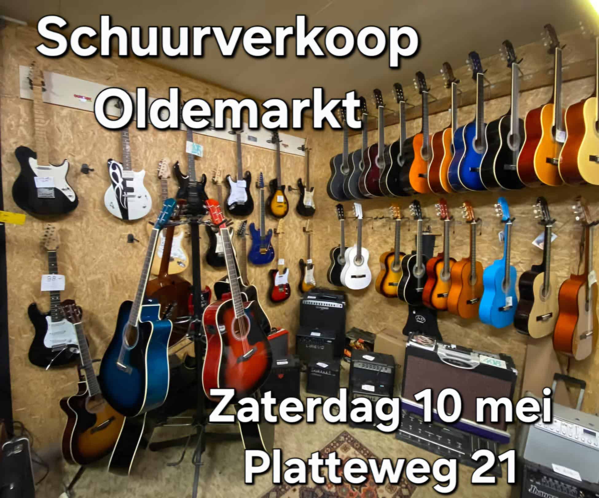 Verkoop overgebleven voorraad muziekshop Jan de Vries.