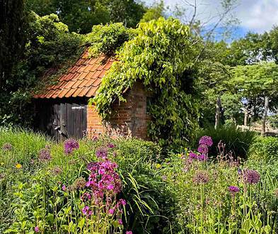 Tuin van Maurice Otten en Jantine Smit aan de Horstweg in Paasloo