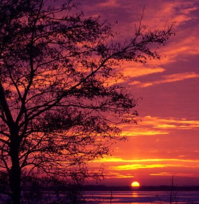 Zonsondergang Belterwijde - foto Ronald Messemaker
