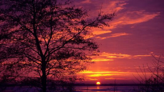Zonsondergang Belterwijde - foto Ronald Messemaker