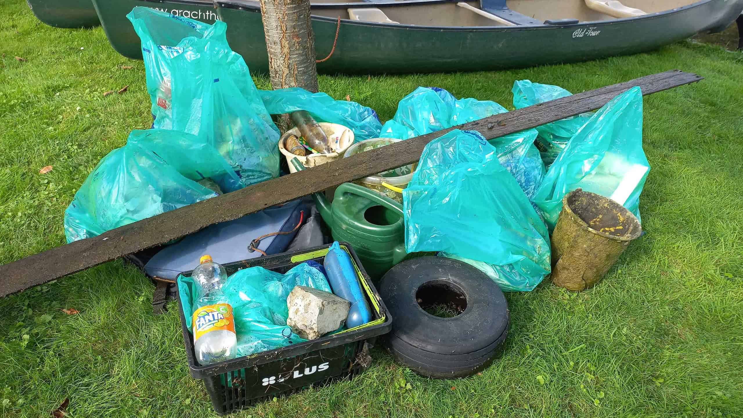 Opbrengst World Cleanup Day 2023 in Giethoorn - foto aangeleverd