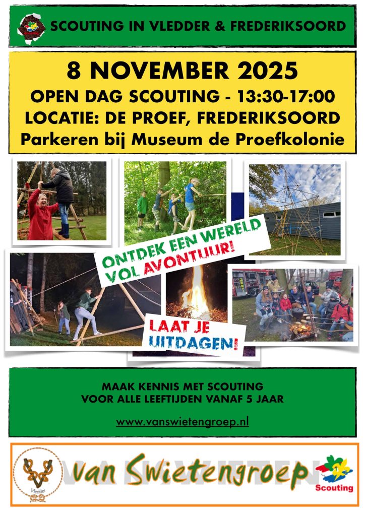 Scouting van Swietengroep opendag - foto aangeleverd