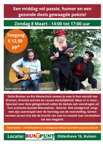 Poster 8 maart bij Wil afman - foto aangeleverd