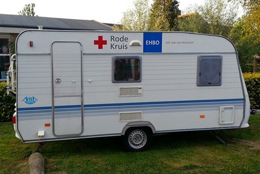 mobiele eerste hulp post klein