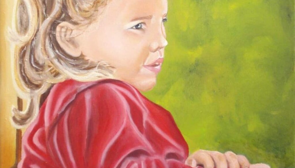 portret geschilderd door Hinke