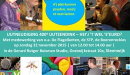 uutneudiging 400e uutzendink - hei'j 't wel 'e'eurd