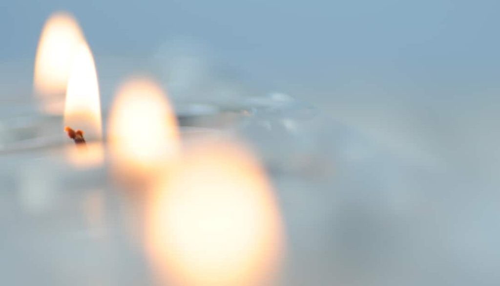 Memorial Candles - Stock Image