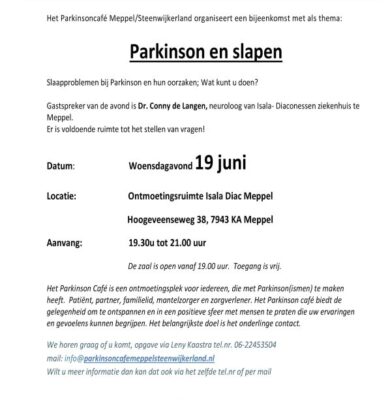 20190619 PC poster Parkinson en Slapen_Pagina_1