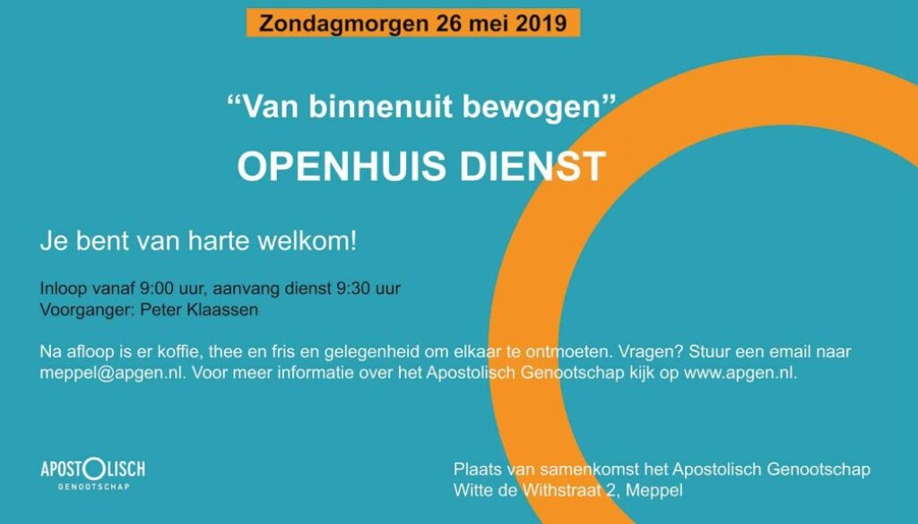 Flyer Apgen open dienst 26 mei