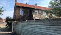 Brand uitgebrande woning Acaciastraat