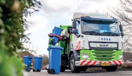 blauwe minicontainer rova