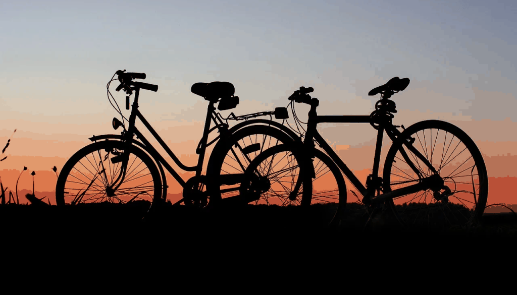zonsondergang fiets (Foto Pixabay)