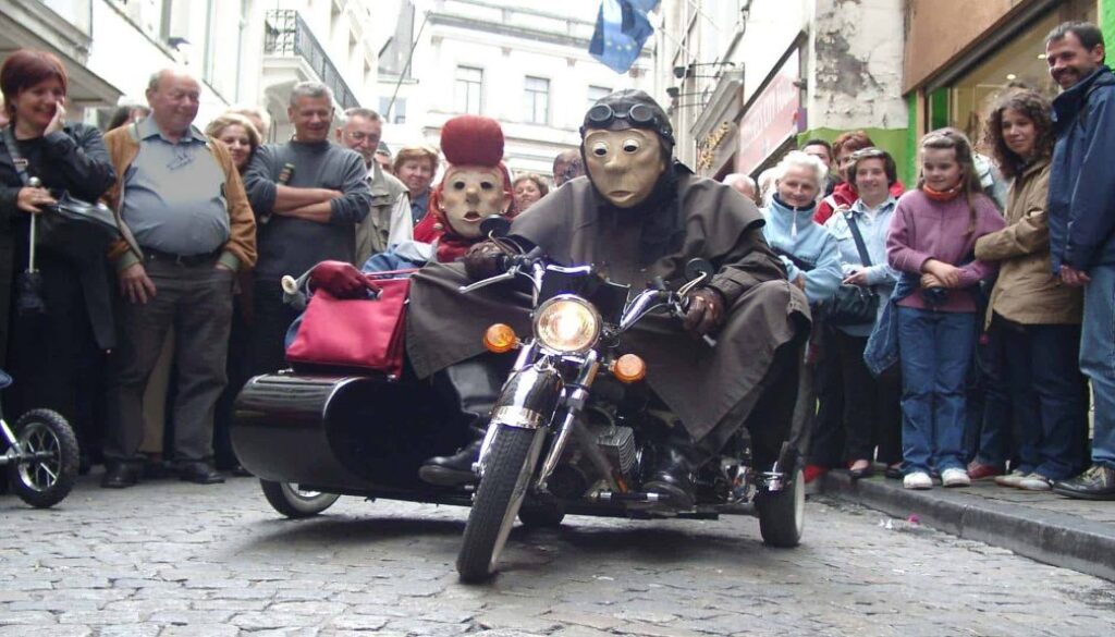 Harley Jr. maskers persfoto