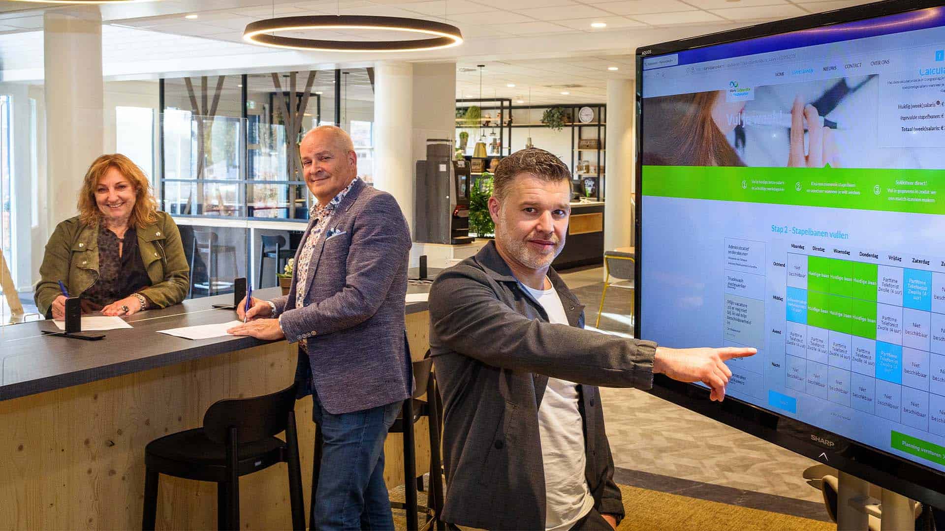Ondertekening stapelbanen