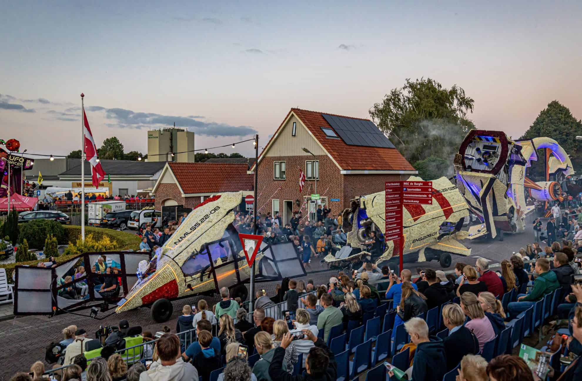 De winnende wagen van de groep Nameless