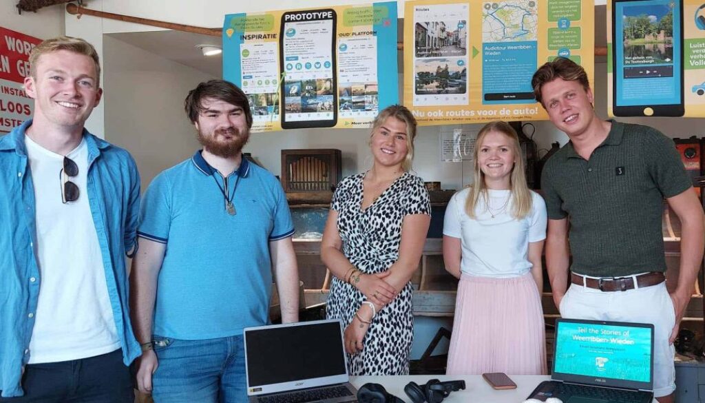 Dit voorjaar presenteerde een eerdere lichting studenten een audiotour