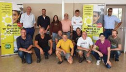 Projectteam, praktijkcoach, ondernemers en leerlingen van de RPA procestechniek