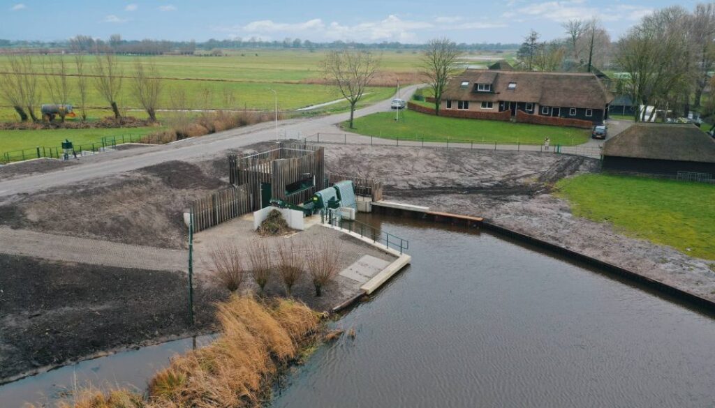 Gemaal Cellemuiden - Luchtfoto dichtbij
