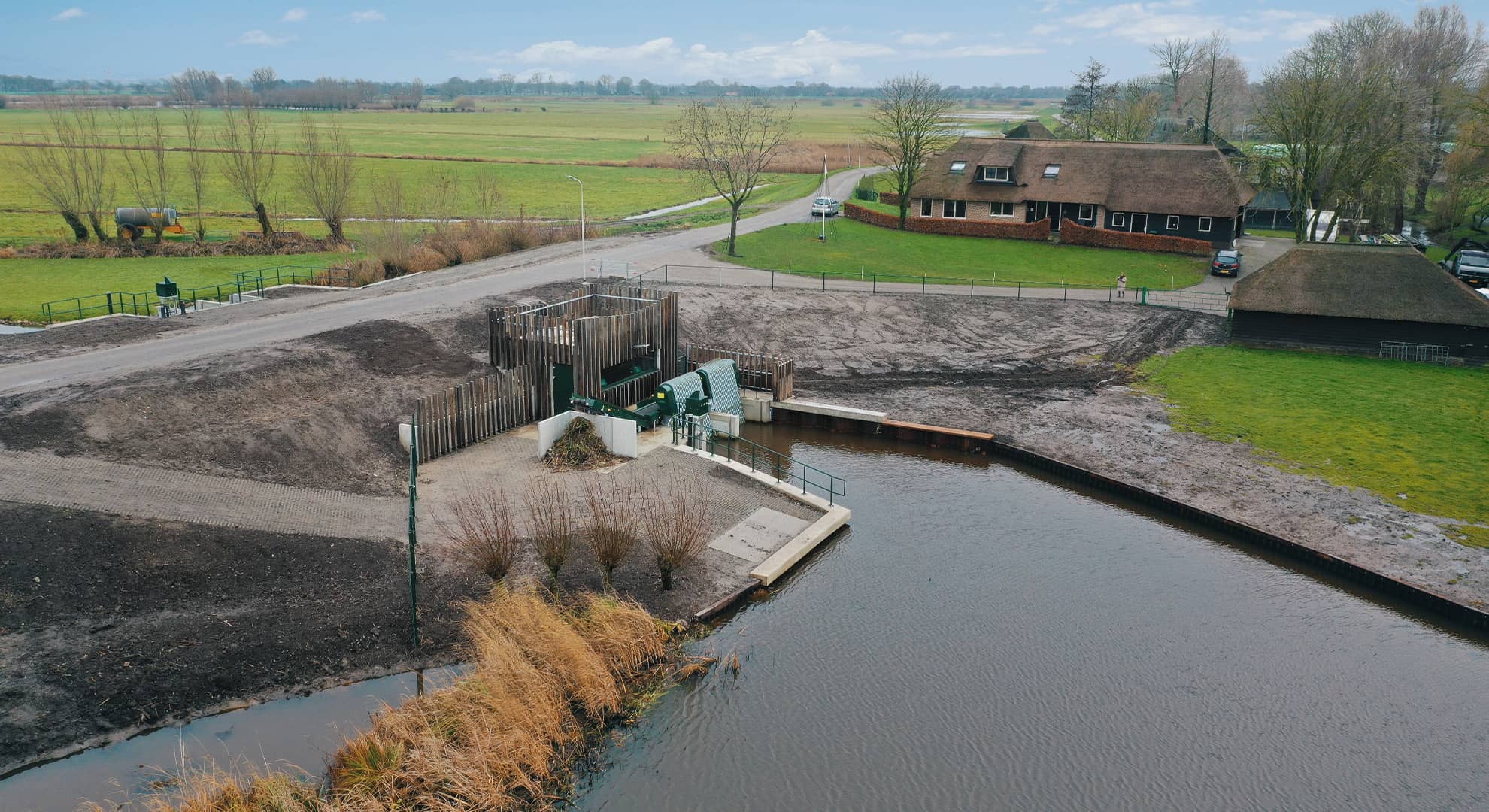 Gemaal Cellemuiden - Luchtfoto dichtbij