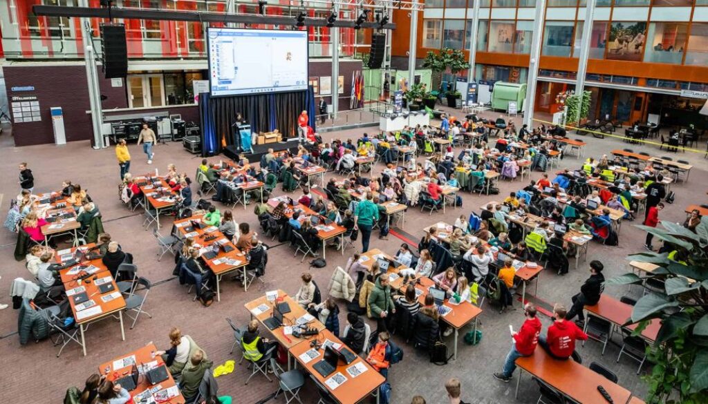 Overzichtsfoto in het Deltion College