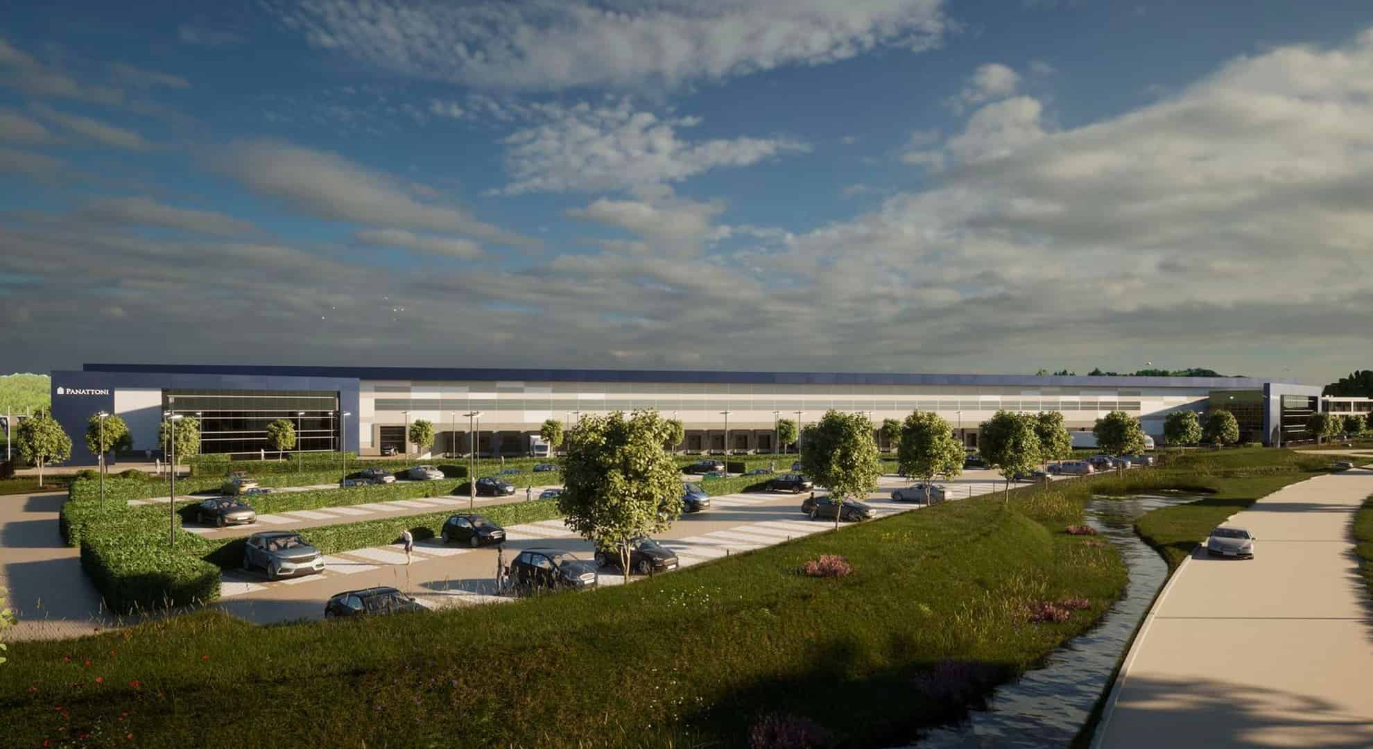 Een artist impression van Panattoni Park Steenwijk. Foto- Panattoni Nederland
