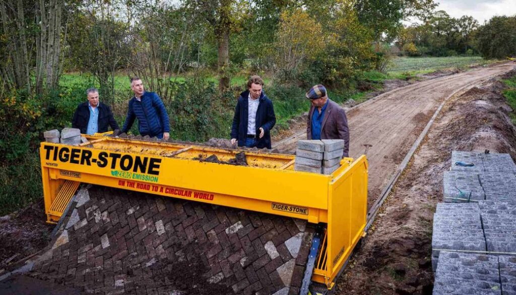 Foto emissievrije herbestratingsmachine