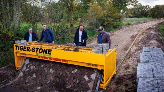 Foto emissievrije herbestratingsmachine