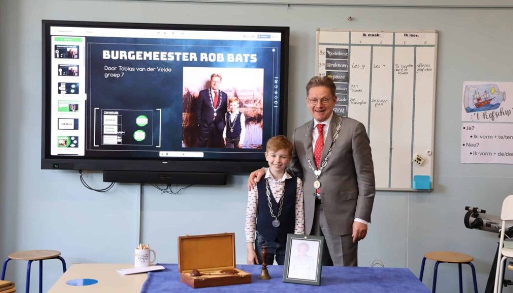 Tobias spreekbeurt over Rob Bats