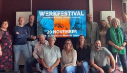 Vertegenwoordigers van ondernemersverenigingen, betrokken gemeentes en het WerkgeversServicepunt slaan handen ineen tijdens het Werkfestival – foto aangeleverd