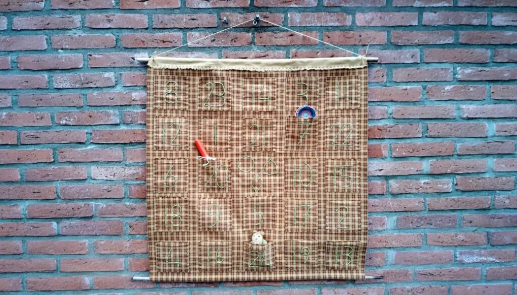 Duurzame adventskalender - foto aangeleverd