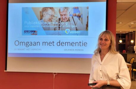 Eerste training Omgaan met dementie - foto aangeleverd