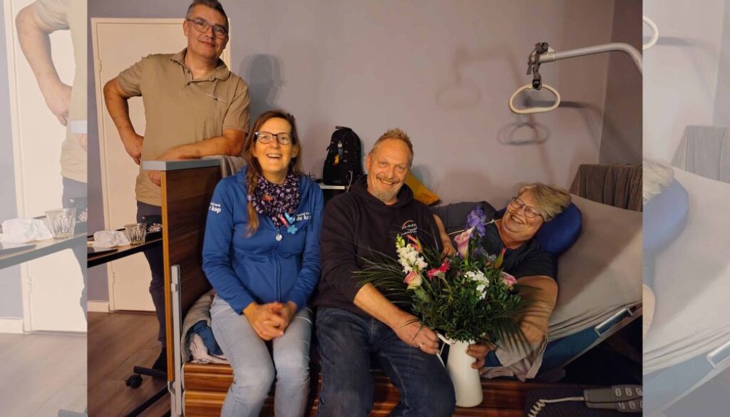 Marcel Prins, Paula Bierma, Hille de Jong en zijn vrouw Anneke - foto Dave Prins