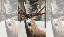 Winterdieren schilderen – door Marijke Binnekamp - foto aangeleverd